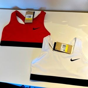 Nike sports bras, brand new with tags.